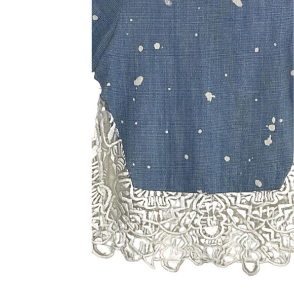 SEA NEW YORK EMBROIDERED SHORT SLEEVE TOP SIZE 0 - Picture 2 of 8